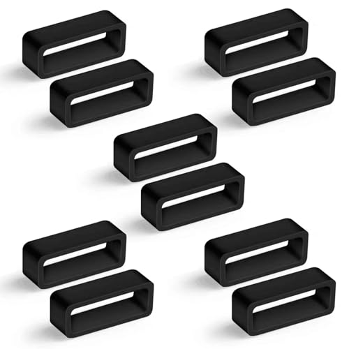 10-Stück Silikon Uhrenarmband Schlaufe,Schlaufen für uhrenarmbänder armband 16mm,Armband schlaufe Uhrenarmband Silikon Ring,Uhren Zubehör,Ersatz Armband Uhrenband Loop,Armbanduhr Uhrband Ersatzteile