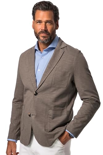 JP 1880, Herren, Große Größen, Sweat-Sakko, Flamm-Sweat, Revers, aufgesetzte Taschen