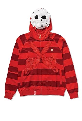 LRG Herren Friday The 47th Hoody Kapuzenpullover, Rot/Ausflug, einfarbig (Getaway Solids), 4X
