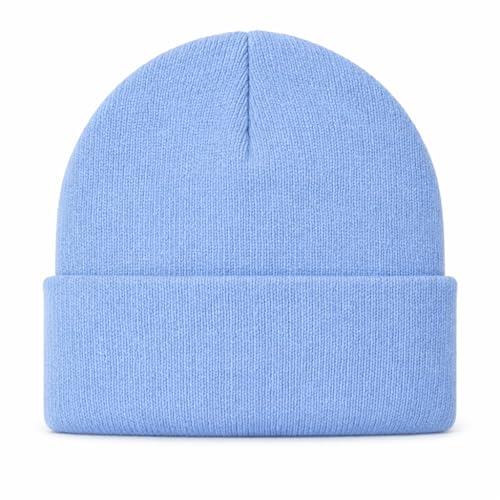 The ScotchMan Herren und Damen Outdoor Beanie Strickmütze Hellblau