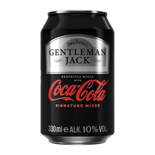 Jack Daniel's Gentleman & Coca-Cola Signature Mixer - Der Bar Call No. 1 als Premium To Go - 12 x 0.33L / 10% Vol.