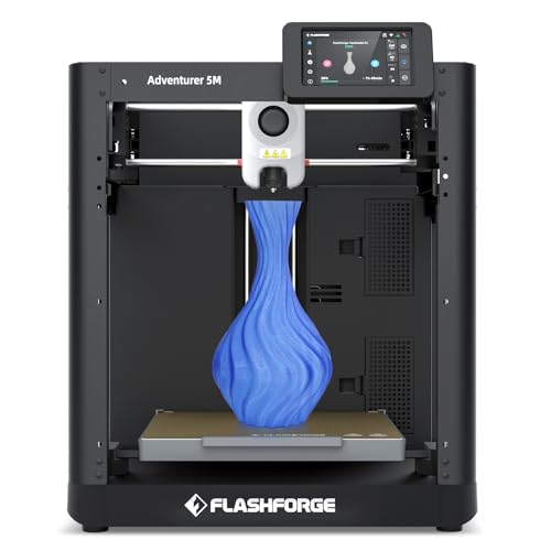 Flashforge Adventurer 5M 3D-Drucker mit Makelloser Erster Schicht, Automatischer Nivellierung, Schnell abnehmbare Düsen, Maximaler Geschwindigkeit von 600 mm/s, CoXY-Struktur,Bauvolumen:220*220*220mm