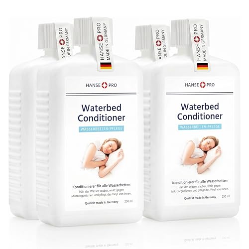 Hanse Pro Waterbed Conditioner, 4 x 250 ml I Wasserbett I Konditionierer I Pflege I Reinigung I Schutz I Conditionierer I für alle Wasserbetten geeignet
