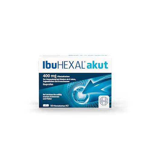 IbuHEXAL® akut 400 mg | Filmtabletten | Bei Schmerzen und Fieber | 50 Stk
