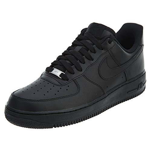 Nike Nike AIR FORCE 1 '07, Herren Sneakers, Schwarz (BLACK/BLACK), 43 EU