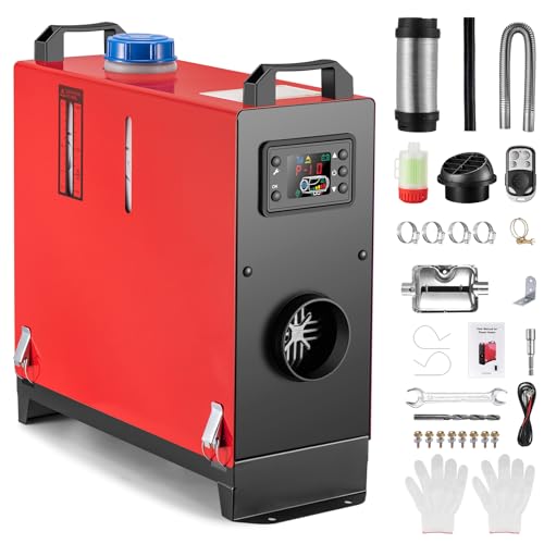 Redriver Diesel Standheizung 8KW,12V/24V Air Heater,10 Min Schnellaufheizung, 0.1-0.25L/h, Timer, Überhitzungsschutz, Leise Heizung, LCD-Display, Fernbedienung, für Auto, LKW, Wohnmobil, Boot