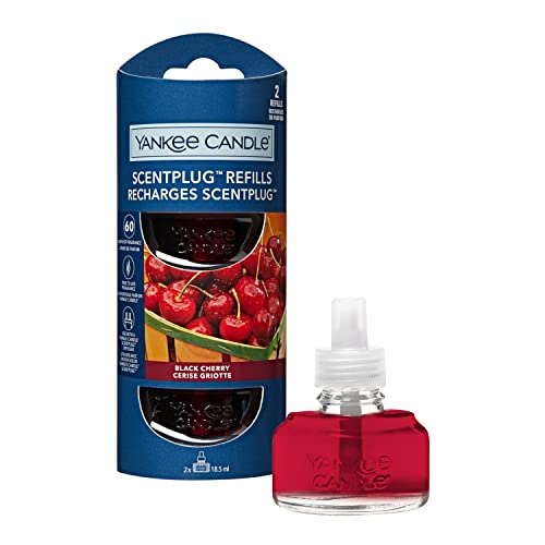 Yankee Candle ScentPlug Nachfüllpackungen | Black Cherry Duftöl für Raumduftstecker | bis zu 60 Tage Duft | 2 Stück