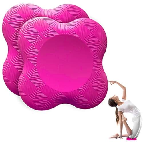 munloo 2 Stücke Kniekissen Yoga, rutschfest Knieschoner Matte Set Verschleißfesteschützt die Knie, Hände, Handgelenke und Ellbogen