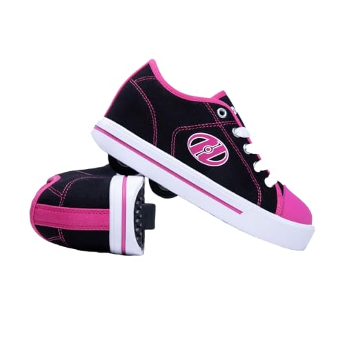 Heelys Classic, Mädchen Sneaker, Schwarz (Black/White/Hot Pink Black/White/Hot Pink), 35 EU