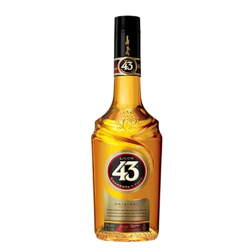 Licor 43 Original (1x0,7l) 31% vol., Aromen von Vanille, mediterranen Zitrusfrüchten und aromatischen Gewürzen, trinke ihn pur, mit Milch, mit Espresso oder als fruchtigen Longdrink