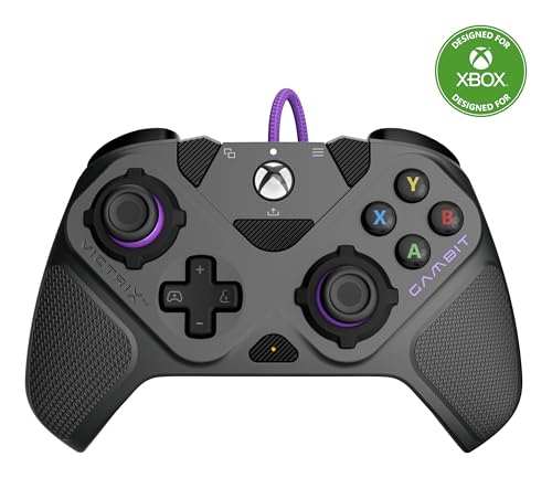 Turtle Beach Victrix Gambit Prime Wired Tournament Controller für Xbox Series X, S, Xbox One und PC - Offiziell lizenziert von Xbox, austauschbare Daumen-Sticks, zuweisbare Tasten