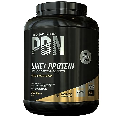 PBN - Premium Body Nutrition Whey Protein/Molkeeiweißpulver, 2,27 kg Cookies und Cream