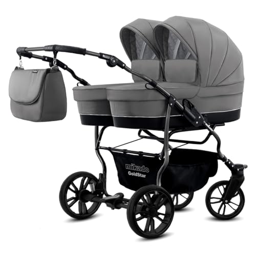 Zwillingswagen. 2 x Buggy, 2 x Babywanne, 2 x Babyschale + ISOFIX