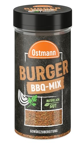 Ostmann Gewürze - Burger BBQ Mix | Gewürzzubereitung für Burger | BBQ-Gewürz für Burger Patties | 120 g im Streuer