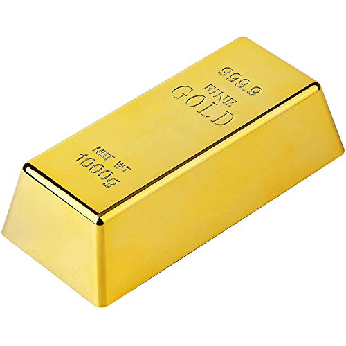 POFET Fake Gold Bar Bullion Türstopper/Briefbeschwerer für Home Office Dekoration