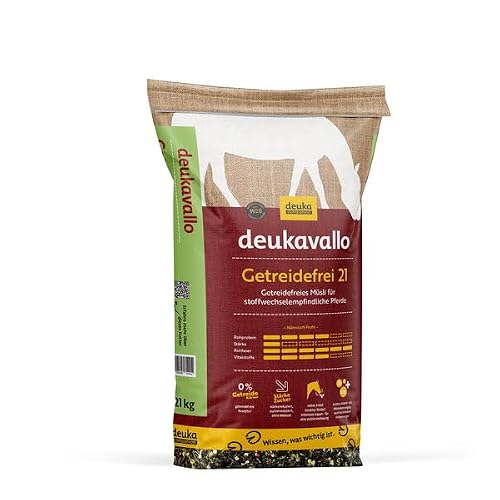 deukavallo Getreidefrei 21 |Getreidefreies Müsli für stoffwechselempfindliche Pferde | 21 kg