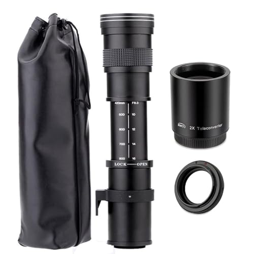 JINTU 420-1600mm f/8.3 HD-Tele Zoom Teleobjektiv für Nikon Digitale SLR Kameras D5600 D5500 D5200 D5300 D5100 D3400 D3300 D3200 D3100 D7200 D7500 D7100 D7000 D750 D600 D90 D800 D810 D5 D4S DF