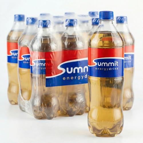Summit Energy Drink – 12x1 Liter Flasche, Erfrischend und Energetisierend, Mit Taurin und Koffein, Ideal für Sport und Leistungssteigerung. inkl. 3,00 € Pfand.
