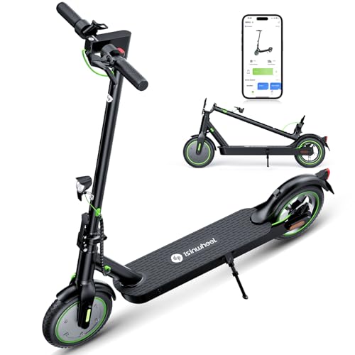 isinwheel S9Pro E Scooter mit Straßenzulassung, 350W Motor E Roller, 7.5Ah Akku bis 30km Reichweite, 8.5 Zoll Reifen, APP & LED-Display, Elektroscooter für Erwachsene
