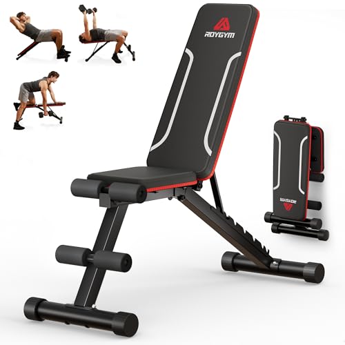 Roygym Klappbare Hantelbank, 300KG Hantelbank klappbar Sportgeräte zu Hause