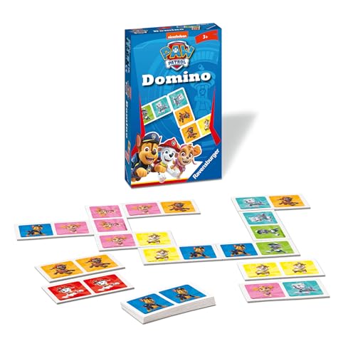 Ravensburger Mitbringspiel - 20845 - Paw Patrol Domino - Das bekannte Legespiel für Kinder ab 3 Jahren