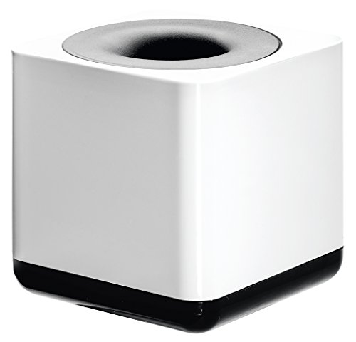 HAN Büroklammerspender i-Line mit Ringmagnet, Büro Zubehör für Heftklammern, moderner Klammernspender für die Schreibtisch Organisation, 17652-32, weiß-schwarz