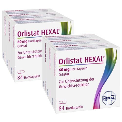 Orlistat HEXAL® 60 mg Hartkapseln | [2x 252Stk] | Schneller zum Wunschgewicht | Effektiver abnehmen | Mit 3-fach Wirkung | Bis zu 50% mehr abnehmen