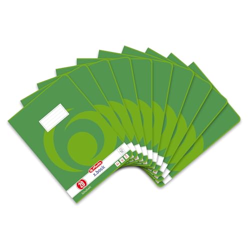 Herlitz Schulheft x.book A4, blanko, Lineatur 20, 16 Blatt, 10 Stück