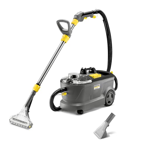 Kärcher Waschsauger Puzzi 10/1 Edition, für Polster und textile Oberflächen, Frischwassertank: 10 l, Sprühmenge; 1 l/min, Flächenleistung: 20-25 m2/h, Gewicht: 10,5 kg, Polster- & Fugendüse, Bodendüse