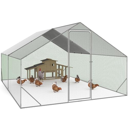 IDMarket - Freilaufgehege Hühnerstall 12 m² Gitterpark 4x3 M verzinkter Stahl