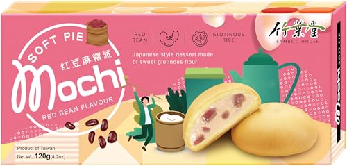 BAMBOO HOUSE Mochi, Soft Pie, Rote Bohne - 1 x 120 g