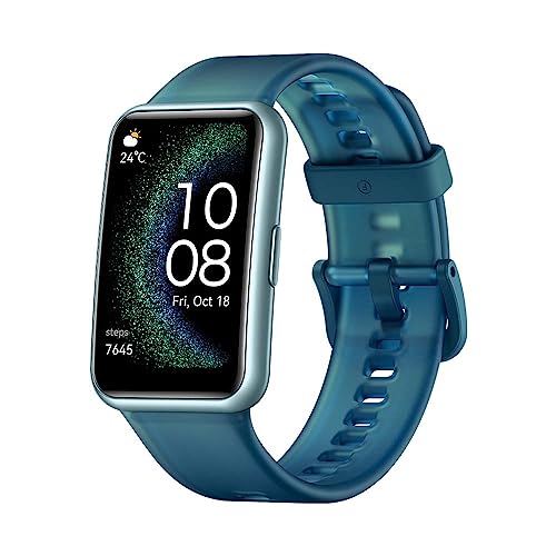 HUAWEI Watch FIT Special Edition, 1,64 Zoll HD-AMOLED-Display Smartwatch, Professionelles Gesundheitsmanagement, Integriertes GPS, Praktischer Assistent im Alltag, Deutsche Version, Aquamarine Green