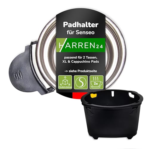 Harren24 Padhalter CP0398/01 für 2 Tassen kompatibel mit Philips Senseo Kaffeepadmaschine Switch HD6591 HD6592 HD6593 HD6594 HD6596 HD6597 HD7891 HD7892