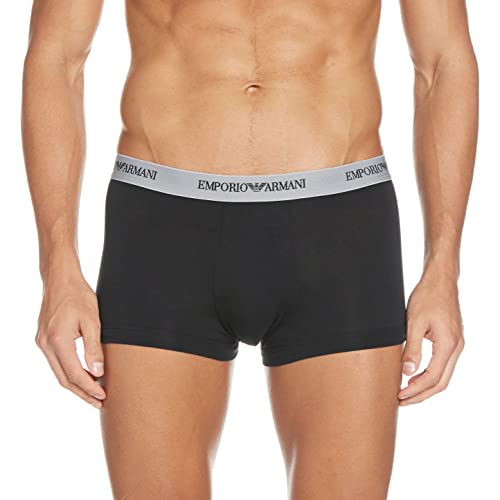 Emporio Armani Herren Mens Basic - Essential Core Logoband 3-pack Boxer Retroshorts, Schwarz, L EU
