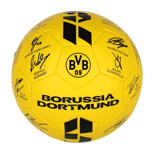 Borussia Dortmund BVB Unterschriftenball 2025/26, signiert, gelb, Größe 5