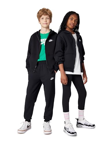 Nike Unisex Kinder Nsw Club Fleecejacke, Black/White, XL-158/170 EU