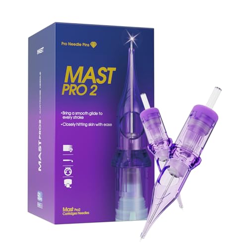 Mast Pro2 Tattoo Nadeln Set Mixed Size 50 Stück #10 0.30mm Standard Bugpin Round Liner Tattoo Cartridge 1RL 3RL 5RL 7RL 9RL für Tattoo Maschine Pen