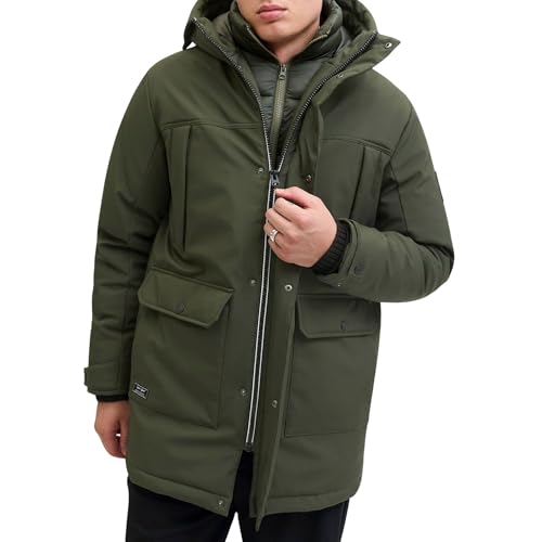 JACK & JONES Herren Jjfinn Softshell Parka, Rosin, xx_l