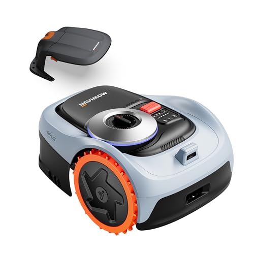 Segway Navimow i205 AWD (Neuer i105E) Mähroboter mit Garage S (Getrennter Versand), für 500 m², bis zu 45% Steigung, Keine RTK Antenne nötig, ohne Begrenzungskabel, NRTK+Vision Technologie