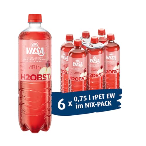 VILSA H2Obst Apfel-Kirsche, 6 x 0,75 l PET