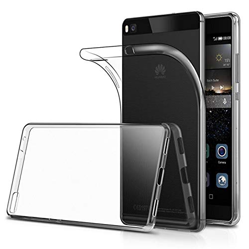 Verco Handyhülle für Huawei P8 Case, Handy Cover für P8 Hülle Transparent Dünn Klar Silikon, durchsichtig