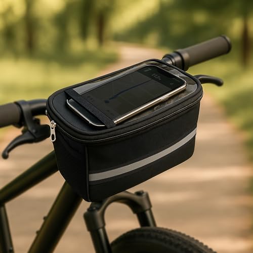 FZSECRIU lenkertasche Fahrrad，fahrradtasche Lenker，Cube ebike Korb，wasserdichte Herren Damen Fahrrad Lenkertasche ，Rennräder, Mountainbikes, Motorradtaschen Zubehör