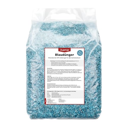 Ruemar Blaudünger NPK Dünger für Pflanzen 10 kg Universal Langzeitdünger Obst und Gemüse Blumen 8 8 8 organischer Pflanzendünger Zimmerpflanzen