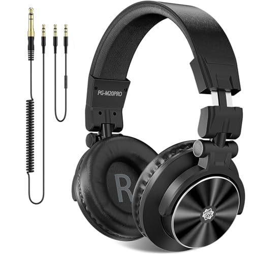 Ortizan Studio-Kopfhörer mit Kabel, Over-Ear, 50 mm, 3,5/6,35 mm