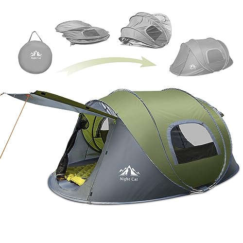 Night Cat Wurfzelt 2 Personen Wasserdicht: Camping Zelt für Outdoor Sport Picknick Wandern Reisen Grün