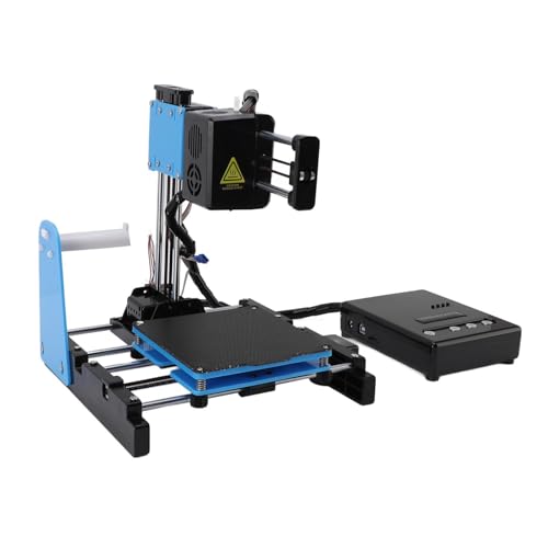 3D Drucker Klein3D-Drucker für Anfänger Unterstützt das Drucken mit Einem Mausklick, 3D-Druckmaschinen mit PLA Filament 10-40mm/s Druckgröße 100x100x100mm (EU -Stecker)
