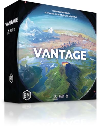 Stonemaier Games Vantage, kooperatives Open-World-Brettspiel, ab 14 Jahren, 1-6 Spieler, 120-180 Minuten Spieldauer