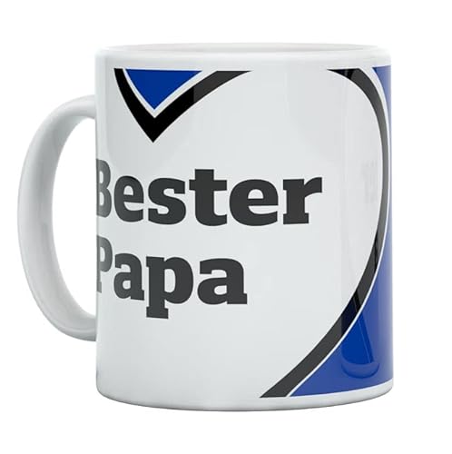 HSV Hamburger SV Kaffeebecher Tasse Bester Papa Herz