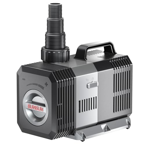SunSun CTP-16000 SuperECO Teichpumpe 16.000 l/h / 140 W, energiesparende Filterpumpe, Bachlaufpumpe für Koiteiche, Umwälzpumpe, Gartenteichpumpe