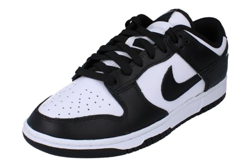Nike Dunk Low Herren-Sneaker, Weiß, Schwarz, Weiß, 100, 44.5 EU